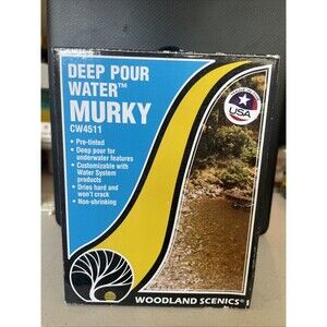 Woodland Scenics 4511 | Deep Pour Water™ - Murky Pre tinted For Model Trains
